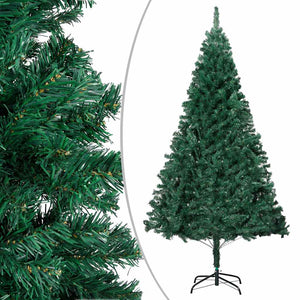 Künstlicher Weihnachtsbaum mit Beleuchtung & Kugeln Grün 240 cm