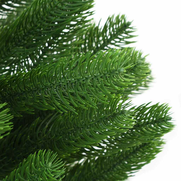 Künstlicher Weihnachtsbaum mit Beleuchtung & Kugeln 150 cm Grün