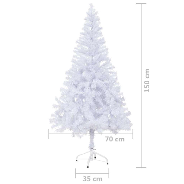Künstlicher Weihnachtsbaum Beleuchtung Kugeln 150cm 380 Zweige