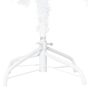 Künstlicher Weihnachtsbaum mit Beleuchtung & Kugeln Weiß 120 cm