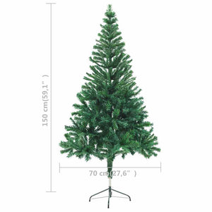 Künstlicher Weihnachtsbaum Beleuchtung Kugeln 150cm 380 Zweige