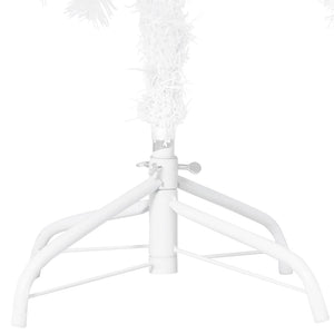 Künstlicher Weihnachtsbaum mit Beleuchtung & Kugeln Weiß 120 cm