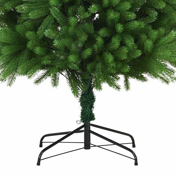 Künstlicher Weihnachtsbaum mit Beleuchtung Kugeln 240 cm Grün