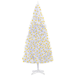 Künstlicher Weihnachtsbaum mit Beleuchtung 400 cm Weiß