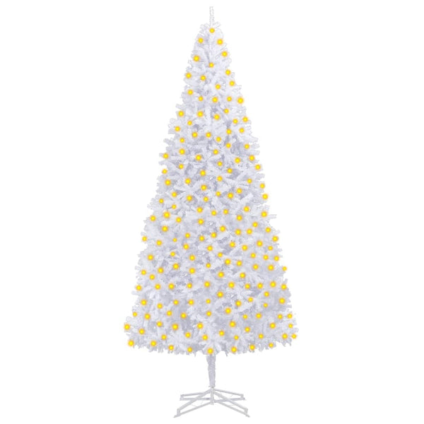 Künstlicher Weihnachtsbaum mit Beleuchtung 400 cm Weiß