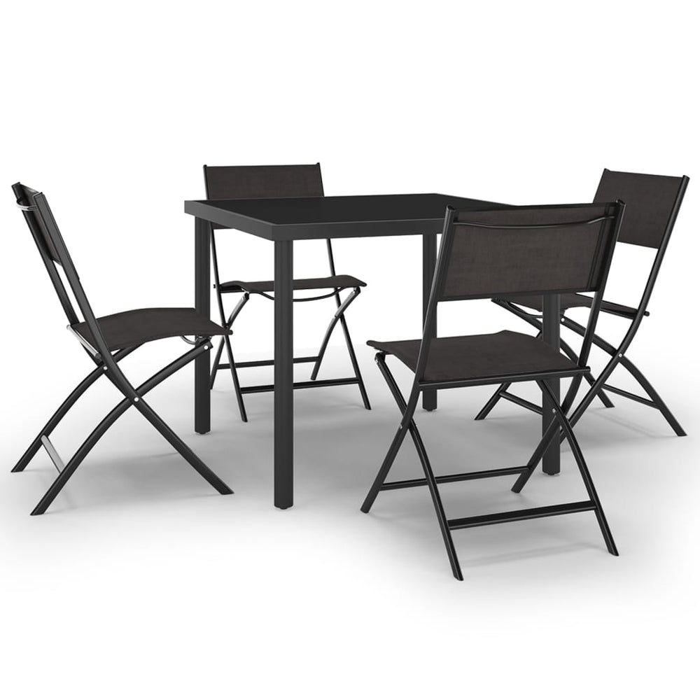 vidaXL 5-Piece Garden Dining Set Steel