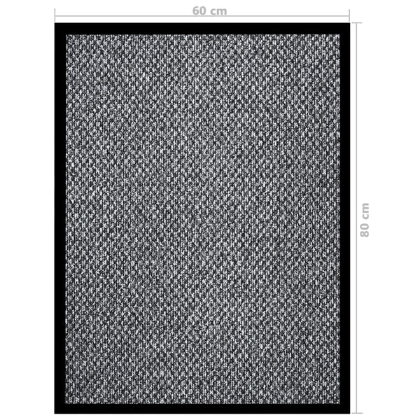 vidaXL Paillasson gris 60x80 cm