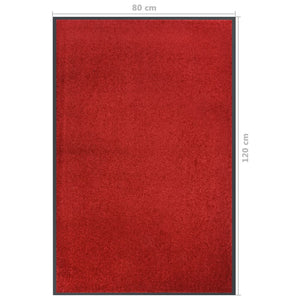 Rote Fußmatte 80x120 cm
