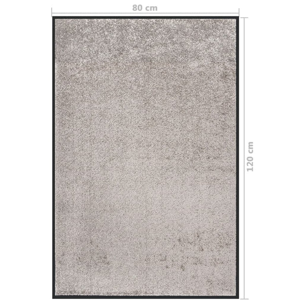 Fußmatte Grau 80x120 cm