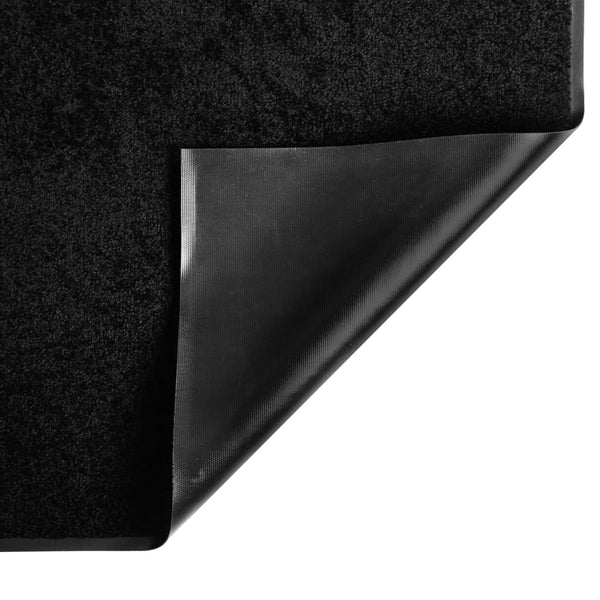 Schwarze Fußmatte 60x80 cm