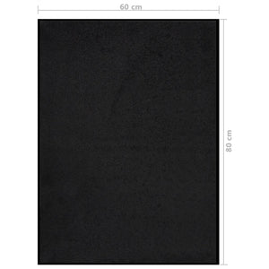 Schwarze Fußmatte 60x80 cm