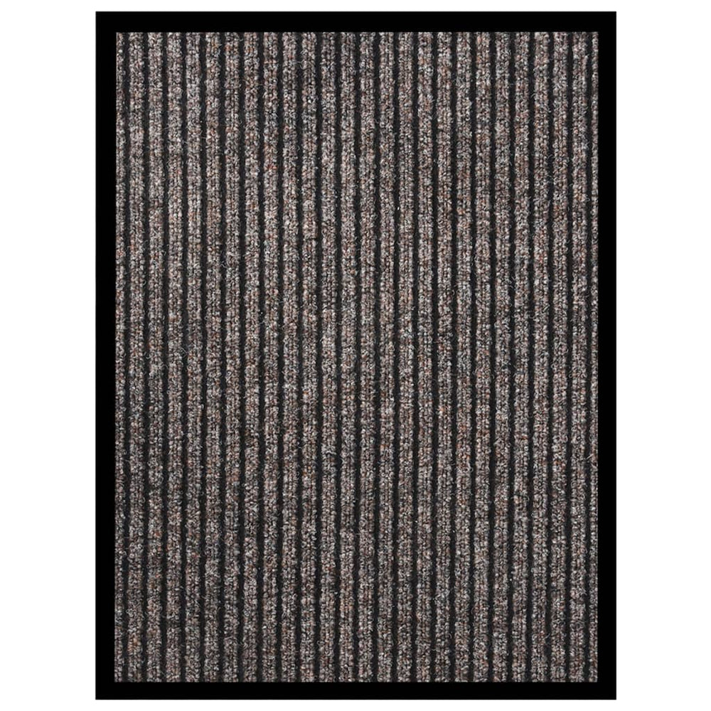 Beige Gestreifte Fußmatte 40x60 cm