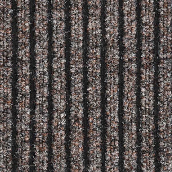 Beige Gestreifte Fußmatte 40x60 cm