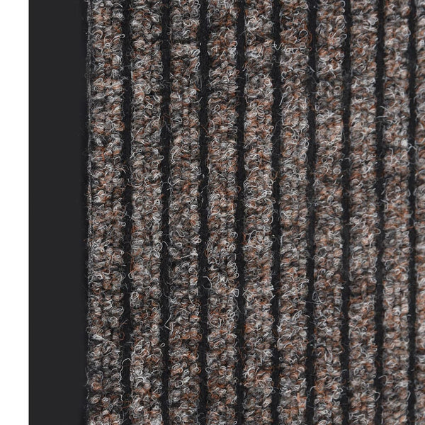 Beige Gestreifte Fußmatte 60x80 cm