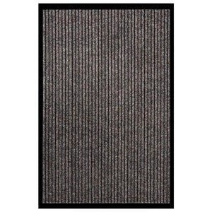 Beige Gestreifte Fußmatte 80x120 cm