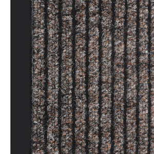 Beige Gestreifte Fußmatte 80x120 cm
