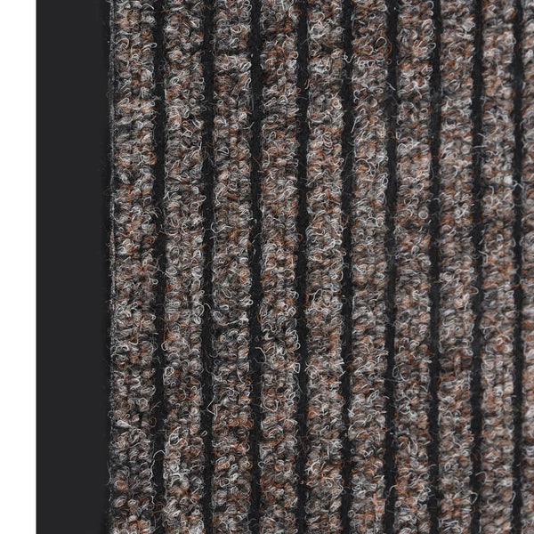 Beige Gestreifte Fußmatte 80x120 cm