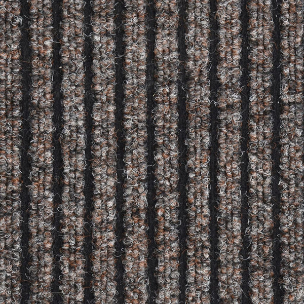 Beige Gestreifte Fußmatte 80x120 cm