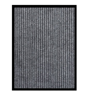 Graue Fußmatte Gestreift 60x80 cm