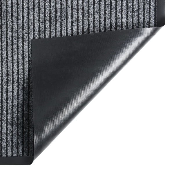 Graue Fußmatte Gestreift 60x80 cm