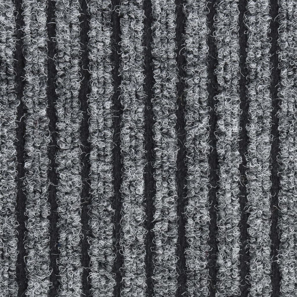 Graue Fußmatte Gestreift 60x80 cm