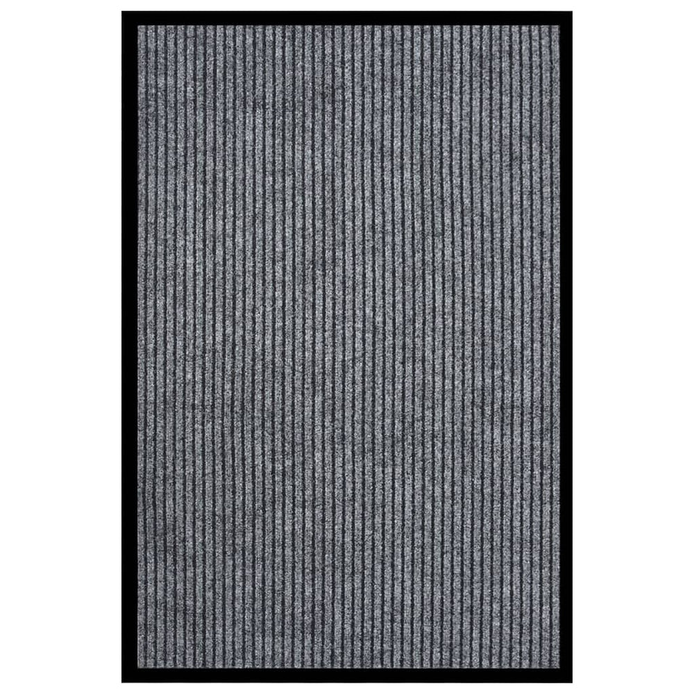 Grau Gestreifte Fußmatte 80x120 cm