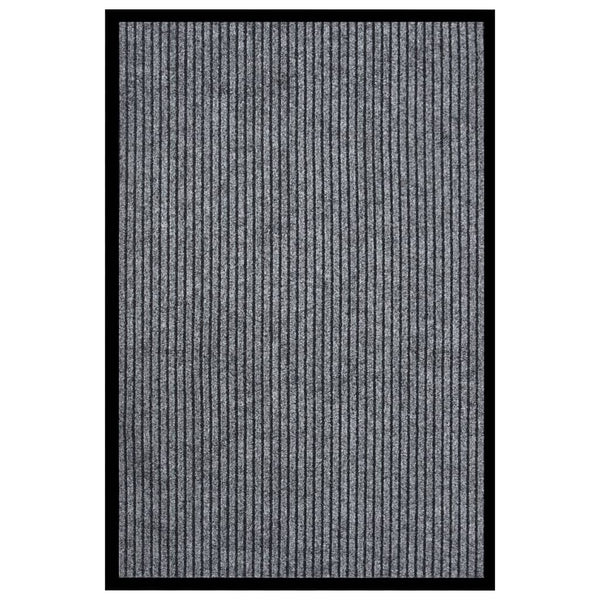 Grau Gestreifte Fußmatte 80x120 cm