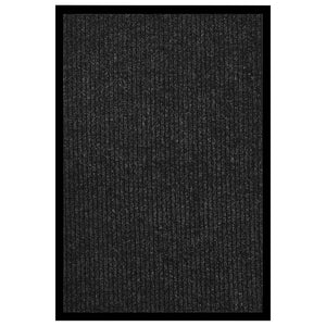 Gestreifte Fußmatte Anthrazit 80x120 cm