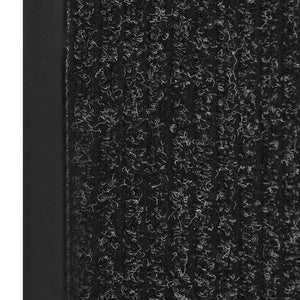 Gestreifte Fußmatte Anthrazit 80x120 cm