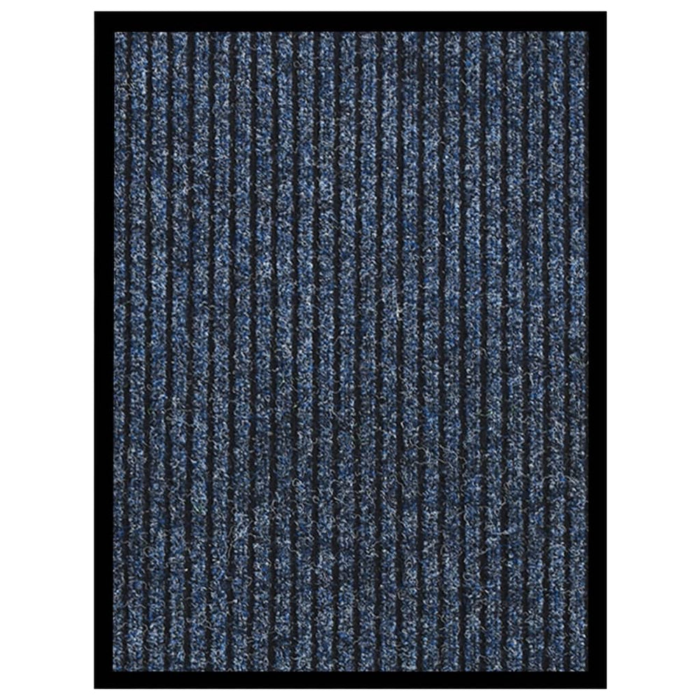 Blaue Fußmatte Gestreift 40x60 cm