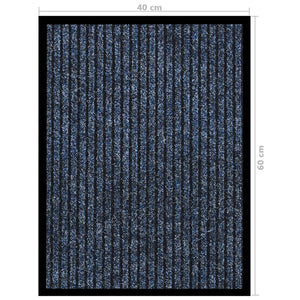 Blaue Fußmatte Gestreift 40x60 cm