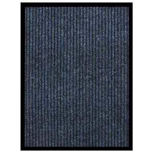 Blaue Fußmatte Gestreift 60x80 cm