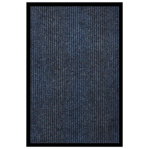 Gestreifte Fußmatte Blau 80x120 cm