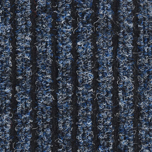 Gestreifte Fußmatte Blau 80x120 cm