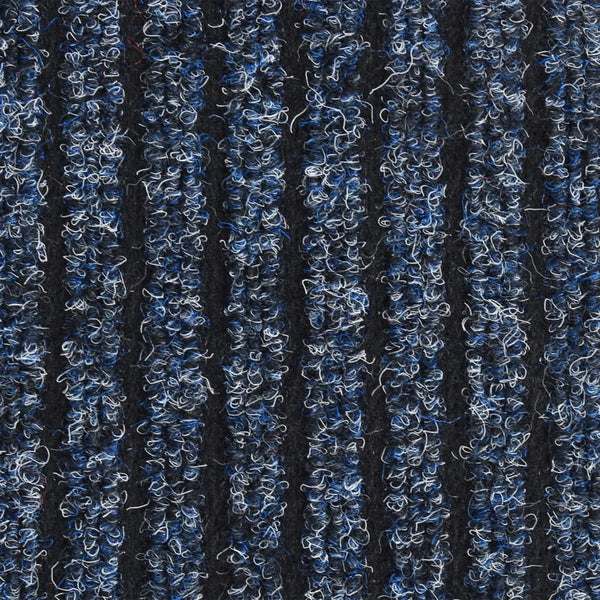 Gestreifte Fußmatte Blau 80x120 cm