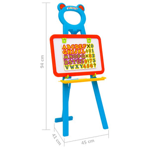 2-in-1 Kinderstaffelei mit Kreidetafel