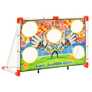 Fußballtor Set mit Torwand