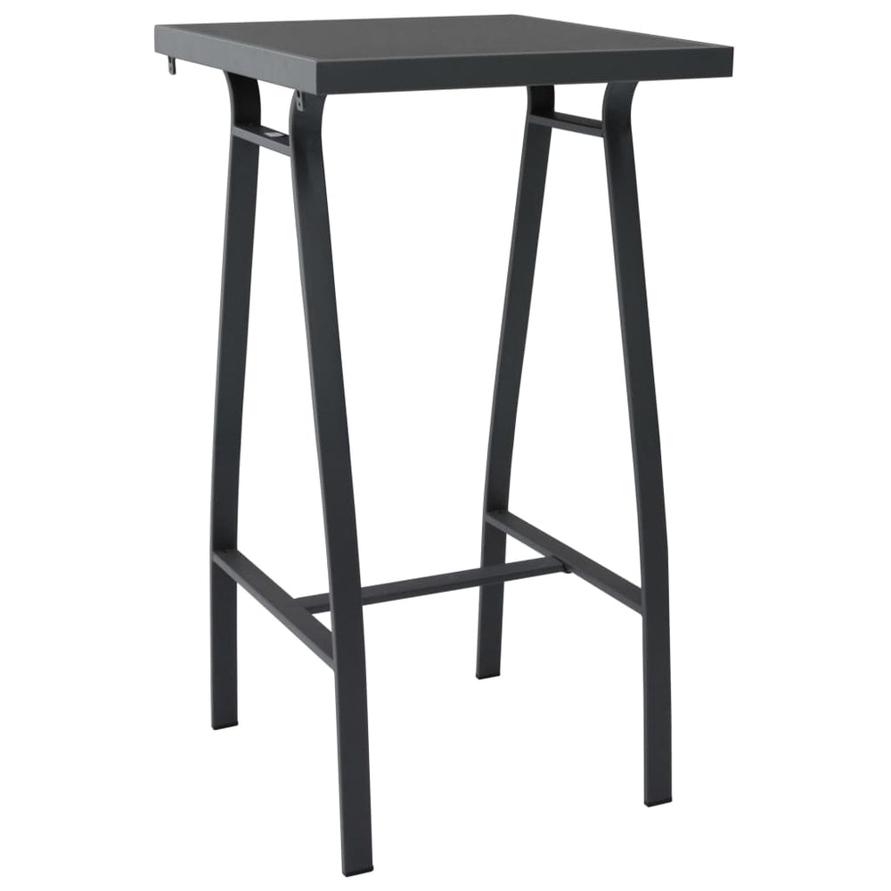 vidaXL 3-Piece Outdoor Bar Set Black
