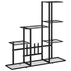 vidaXL Support pour plantes 94,5x25x88 cm Métal noir