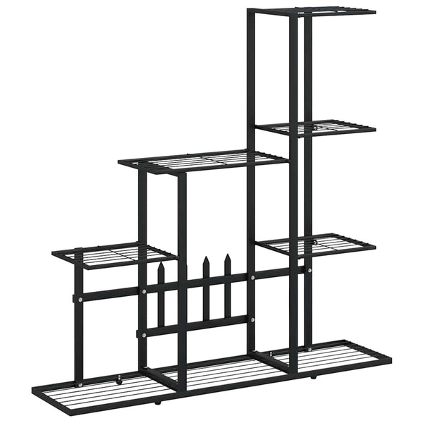 vidaXL Support pour plantes 94,5x25x88 cm Métal noir