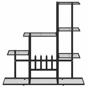 vidaXL Support pour plantes 94,5x25x88 cm Métal noir