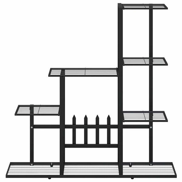 vidaXL Support pour plantes 94,5x25x88 cm Métal noir
