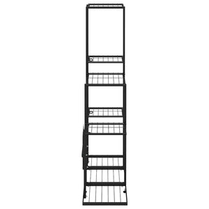 vidaXL Support pour plantes 94,5x25x88 cm Métal noir