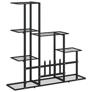vidaXL Support pour plantes 94,5x25x88 cm Métal noir