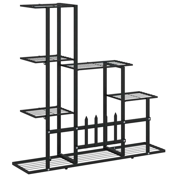 vidaXL Support pour plantes 94,5x25x88 cm Métal noir