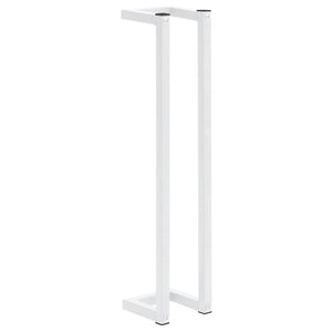 Weißer Handtuchständer aus Stahl, 60 cm