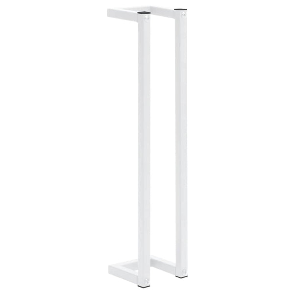 Weißer Handtuchständer aus Stahl, 60 cm