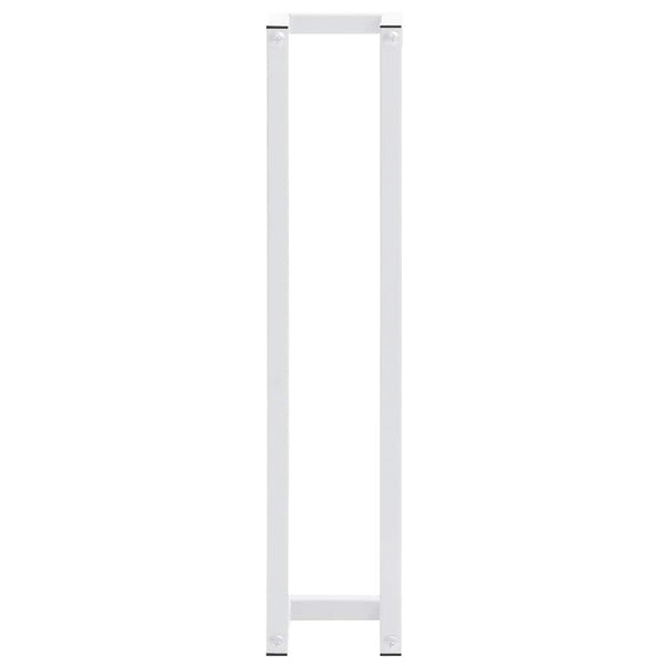 Weißer Handtuchständer aus Stahl, 60 cm
