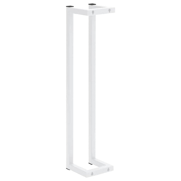Weißer Handtuchständer aus Stahl, 60 cm