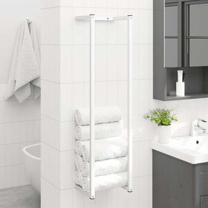 Handtuchständer Weiß Stahl 95cm